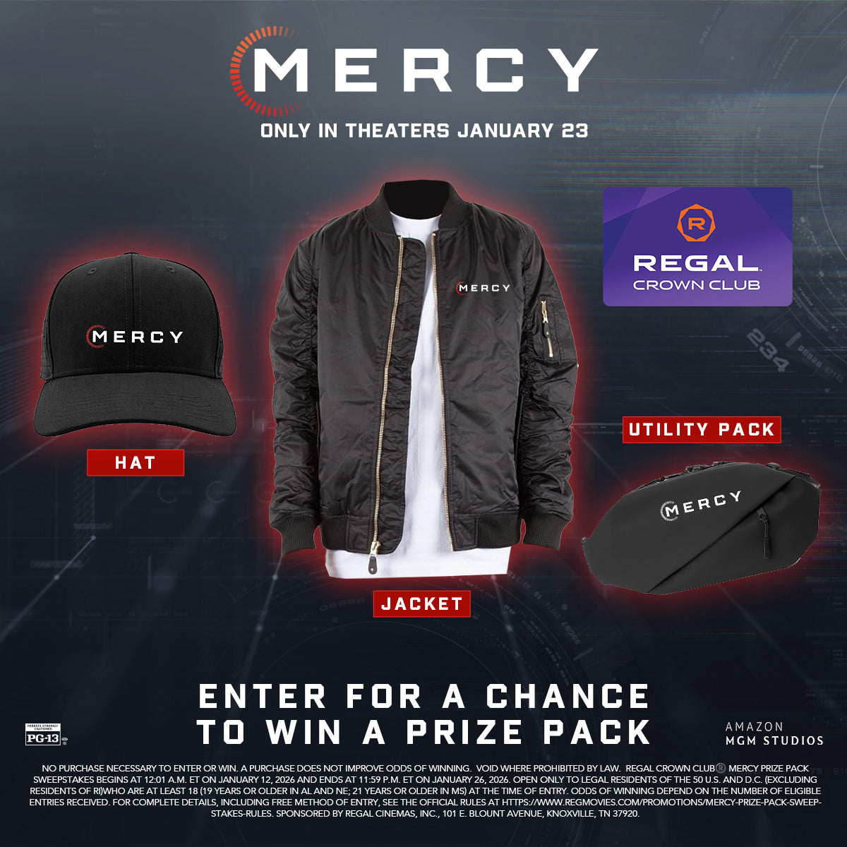 Sweepstakes - Regal Crown Club® Mercy Prize Pack Sweepstakes