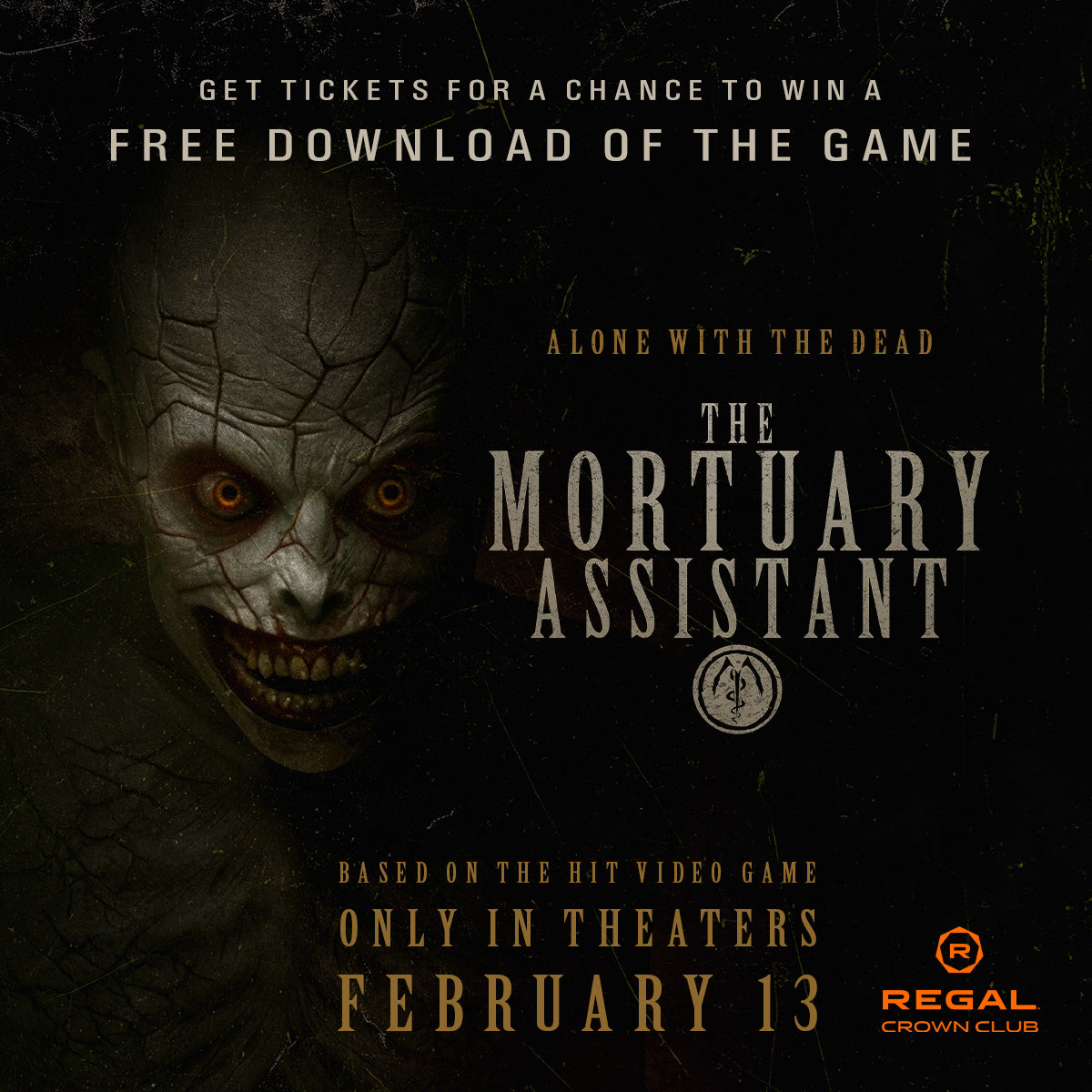 Sweepstakes - Regal Crown Club® The Mortuary Assistant Sweepstakes