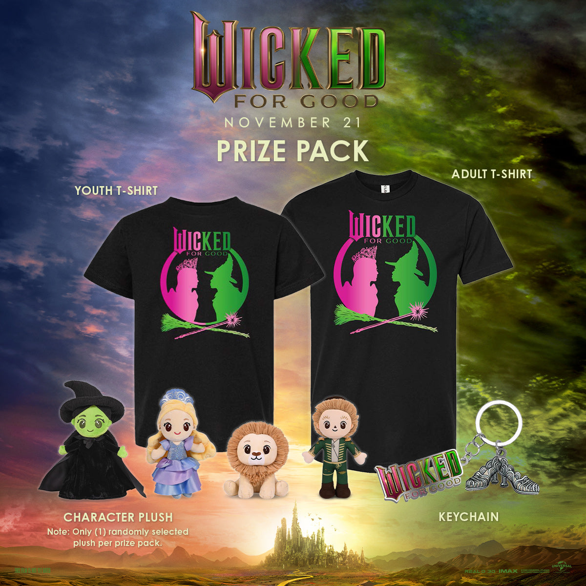 Sweepstakes - Regal Crown Club® Wicked: For Good Prize Pack Sweepstakes