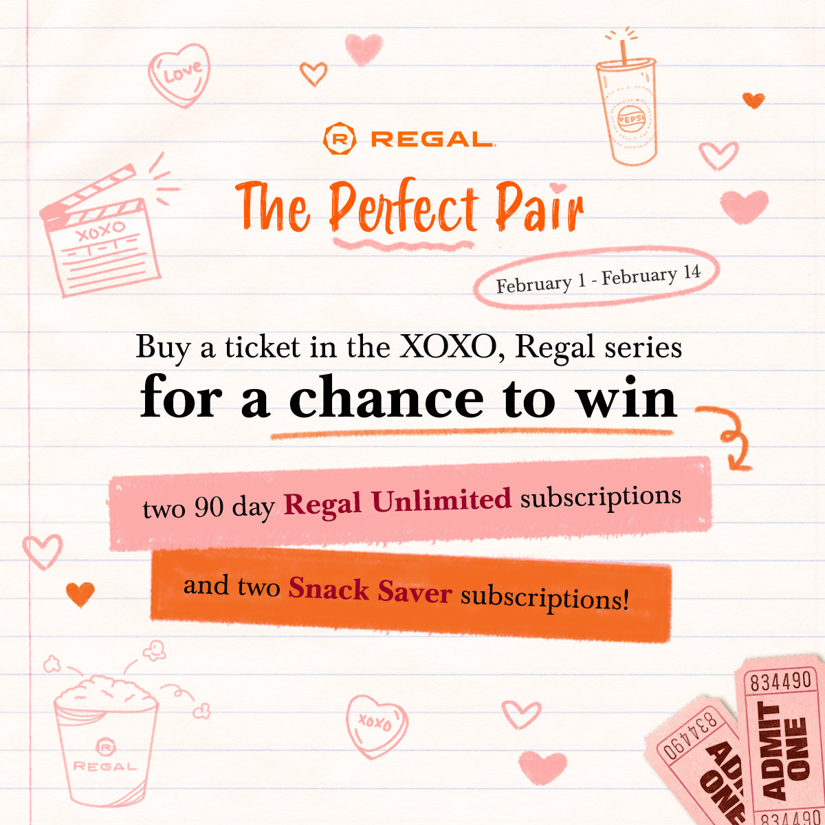Sweepstakes - Regal Crown Club® The Perfect Pair Sweepstakes