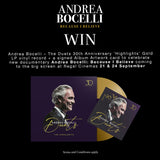 Sweepstakes - Regal Crown Club® Andrea Bocelli Vinyl Sweepstakes