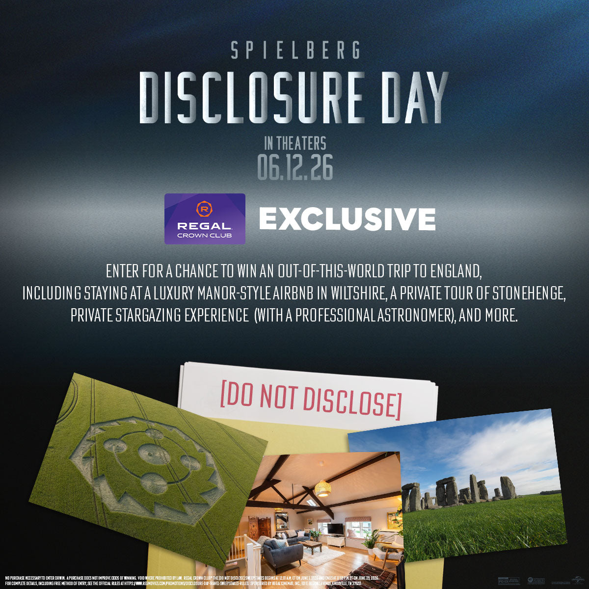 Sweepstakes - Regal Crown Club® [DO NOT DISCLOSE] Sweepstakes