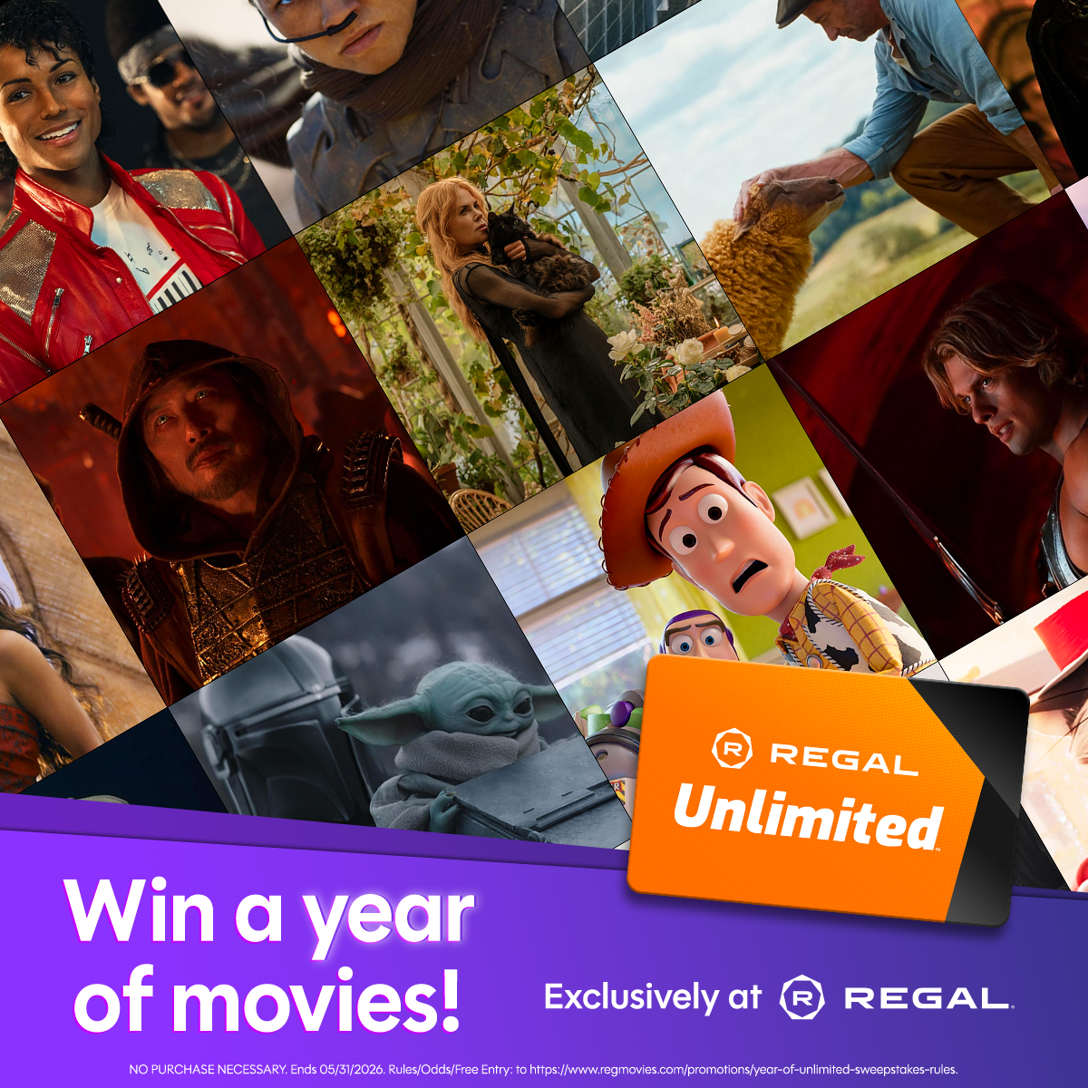Sweepstakes - Regal Crown Club® Year of Unlimited Sweepstakes