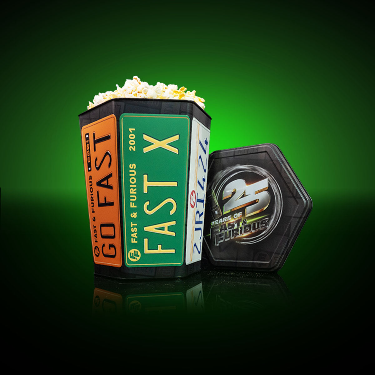 Fast & Furious: 25th Anniversary Hexagon Tin with Lid