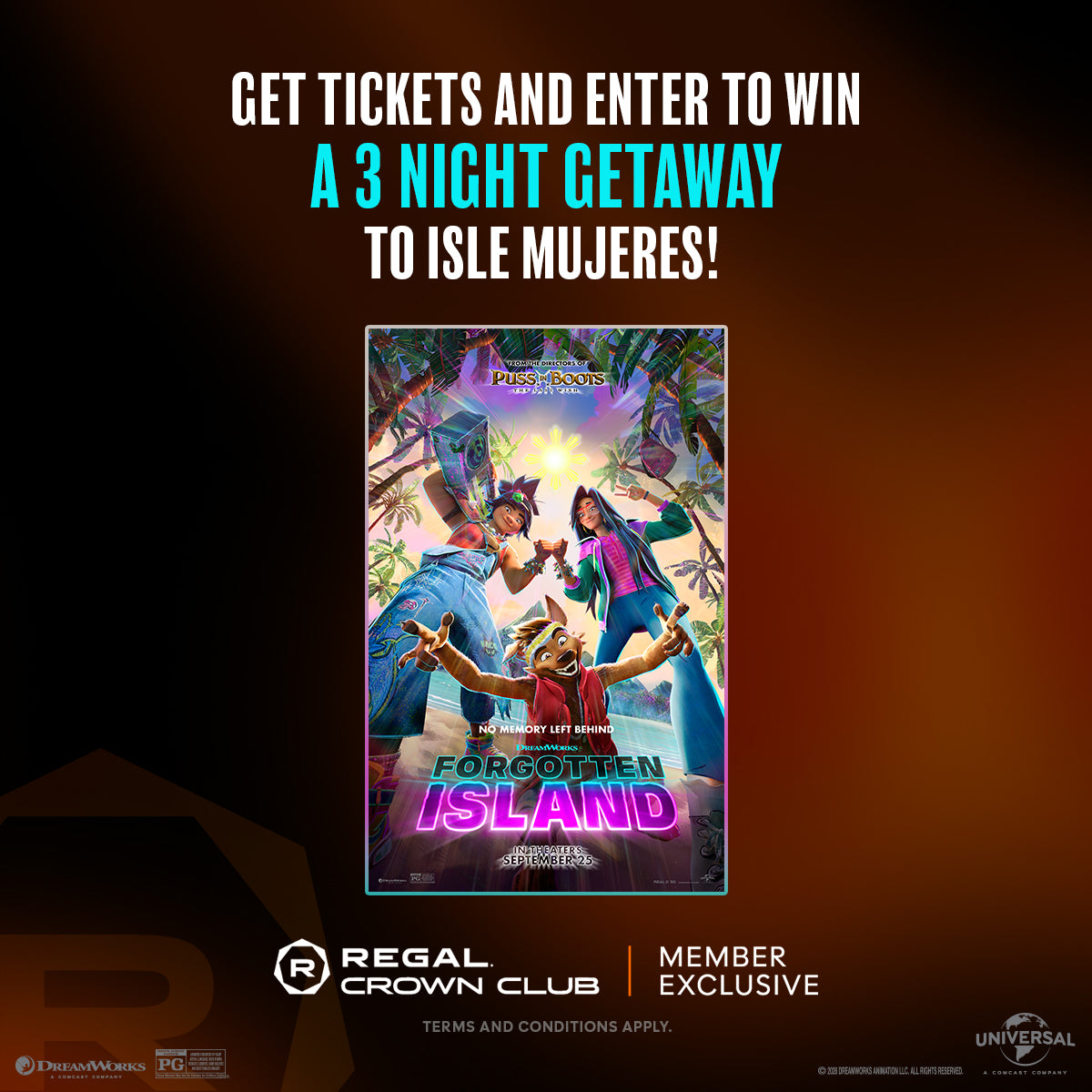 Sweepstakes - Regal Rewards+ Forgotten Island Adventure Sweepstakes