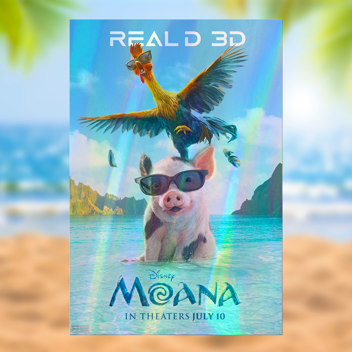 Moana - RealD 3D Holo-Poster