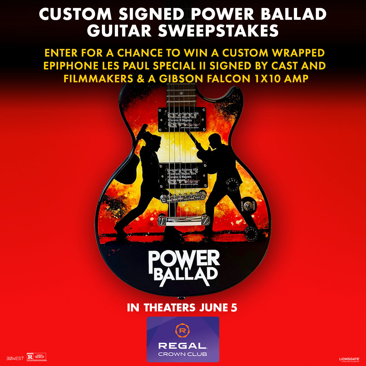 Sweepstakes - Regal Crown Club® Power Ballad Guitar Sweepstakes
