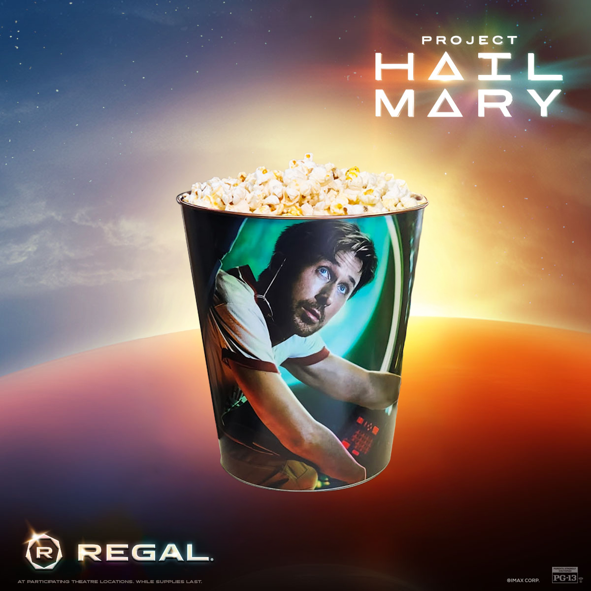 Project Hail Mary Popcorn Bucket