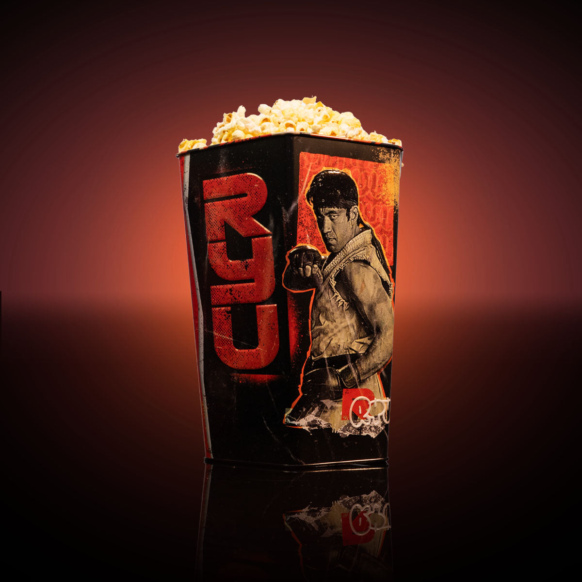 Street Fighter 130oz Hexagon Popcorn Tin