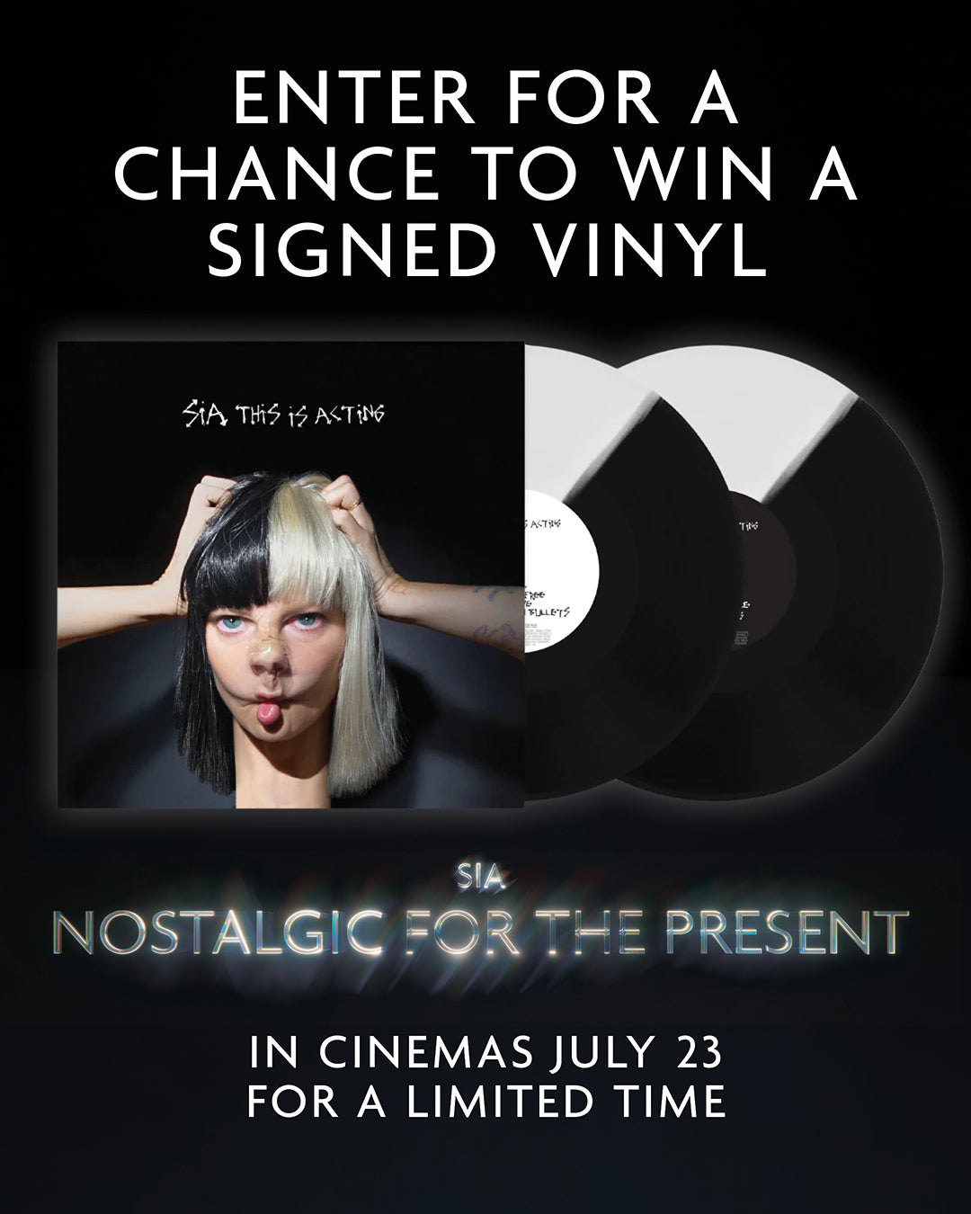 Sweepstakes - Regal Crown Club® Signed Sia Vinyl Sweepstakes