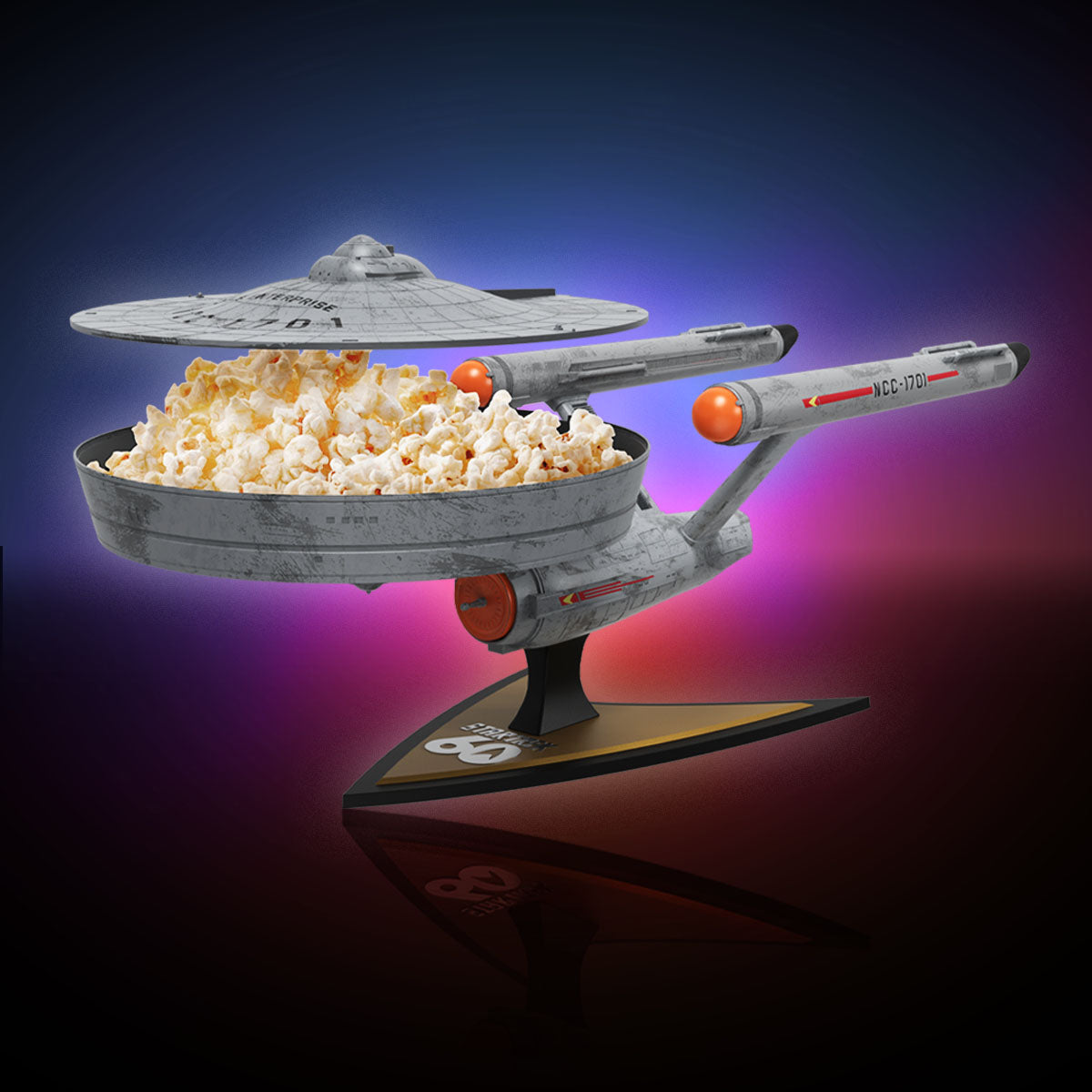 Star Trek 60 Year Anniversary USS Enterprise Popcorn Container