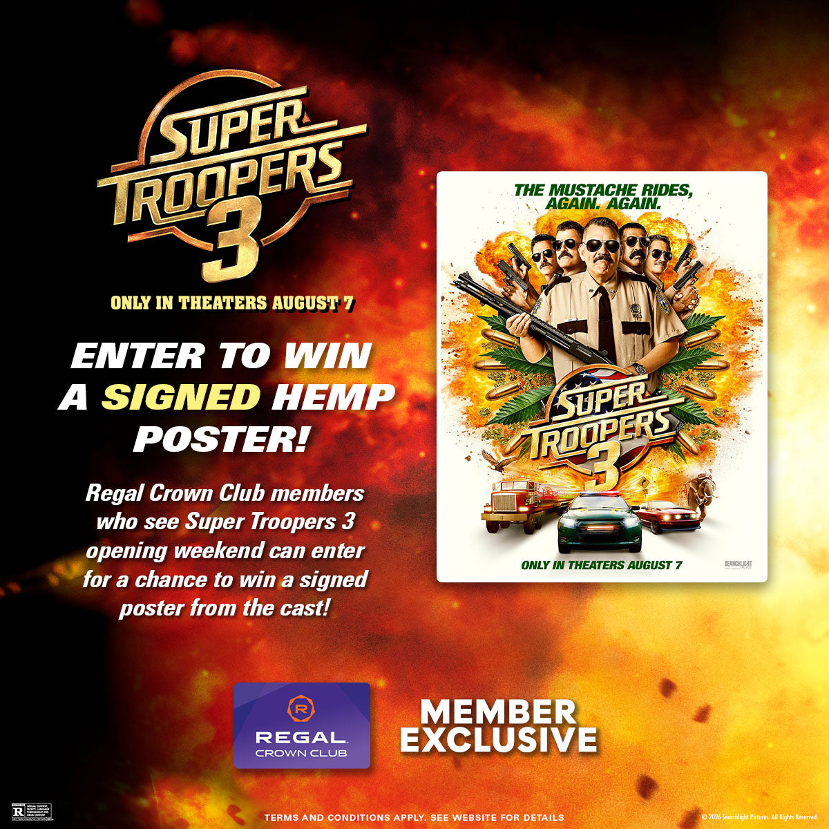 Sweepstakes - Regal Crown Club® Welcome to the Troop Signed Poster Sweepstakes