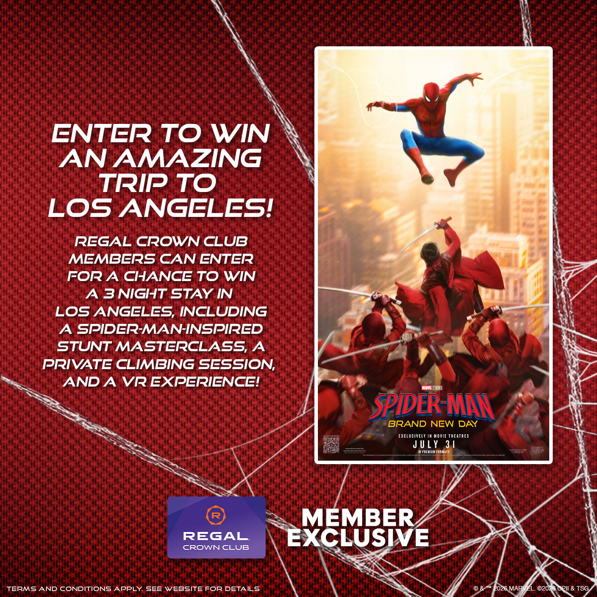 Sweepstakes - Regal Crown Club® Swing Into Action Sweepstakes
