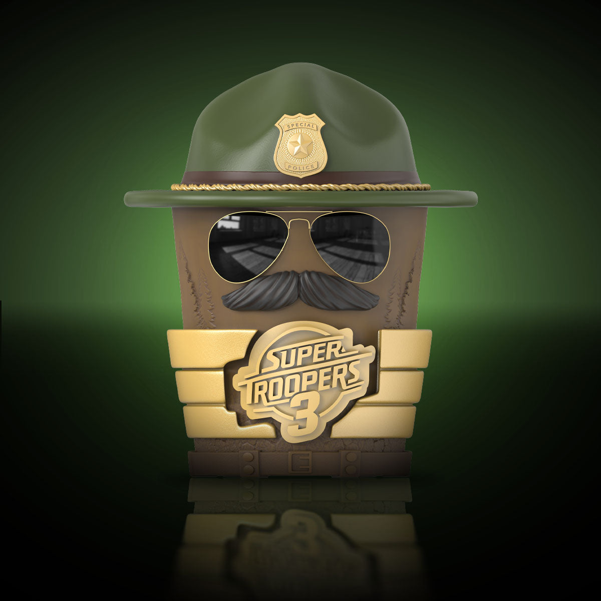 Super Troopers 3 Collectible Character Tin Bucket with Hat Lid