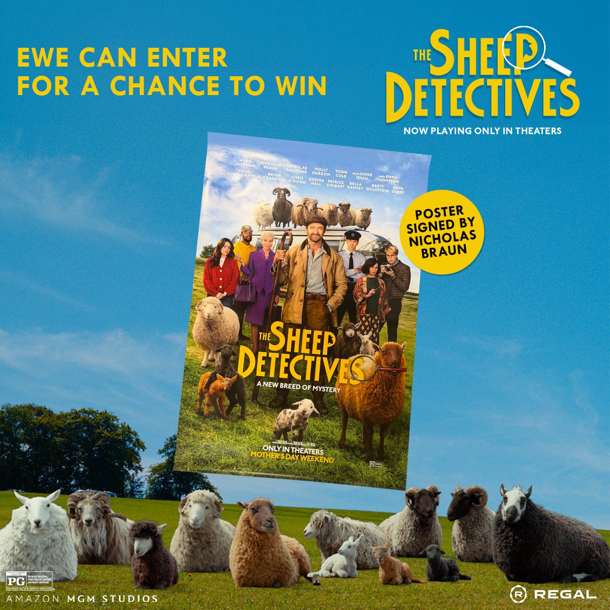 Sweepstakes - Regal Crown Club® The Sheep Detectives Signed Poster Sweepstakes