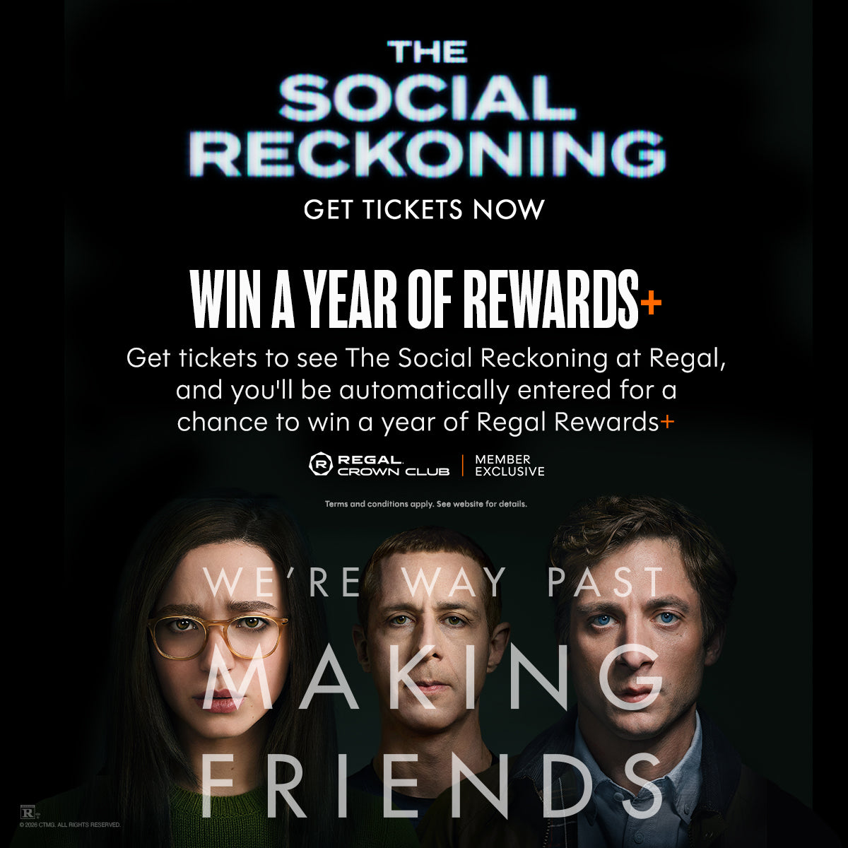 Sweepstakes - Year of Regal Rewards+ The Social Reckoning