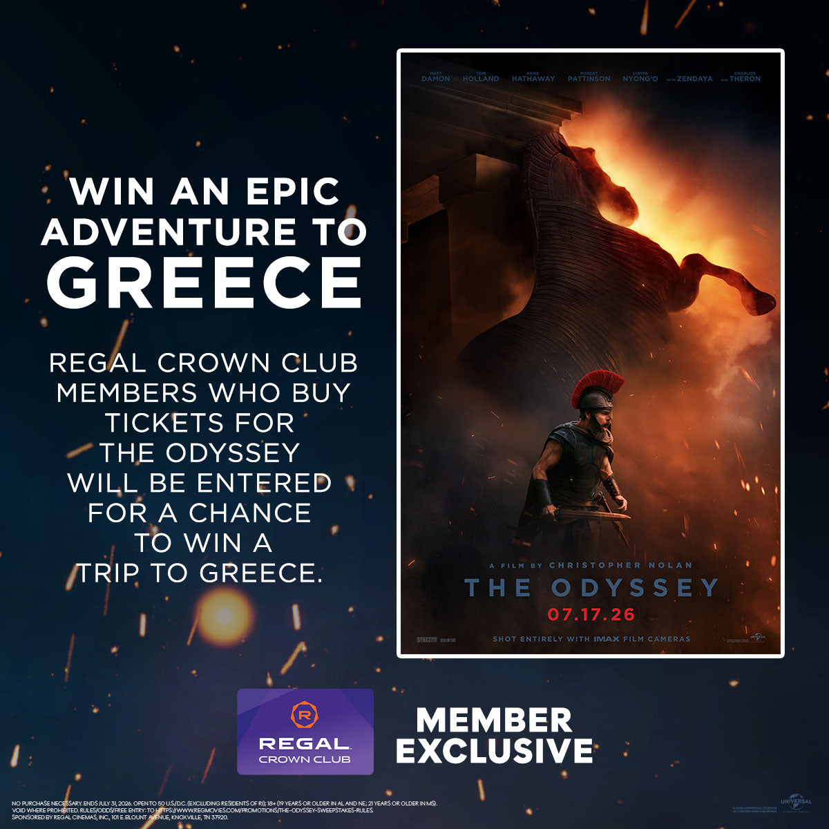 Sweepstakes - Regal Crown Club® The Grand Odyssey Sweepstakes