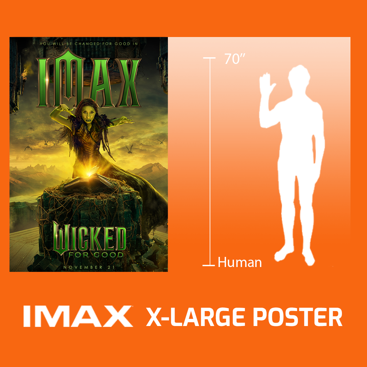 Wicked: For Good - Elphaba IMAX Bus Shelter 48