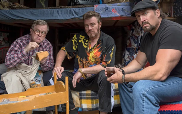 Trailer Park Boys Standing on Shoulders of Kitties