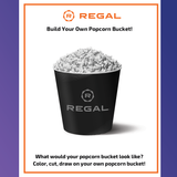 Color Your Own Popcorn Bucket Activity Page