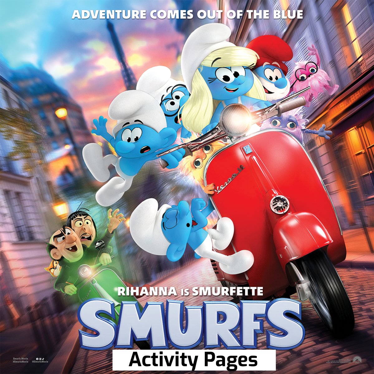 Smurfs Activity Pages